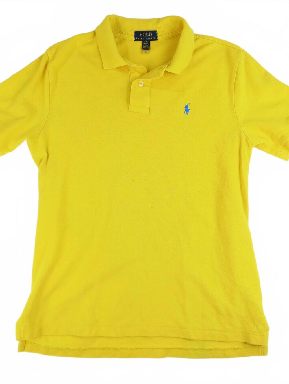 Boys Polo Ralph Lauren Yellow Polo Shirt Large (14-16)